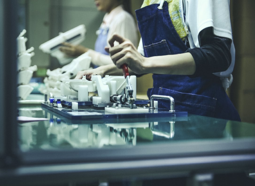 イメージ:個人のスキルが重要なアッセンブリ